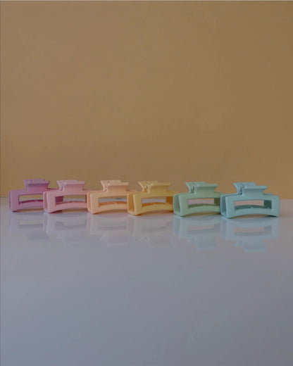 Rainbow Mini Claw Clips (Square) | Lolli Co.