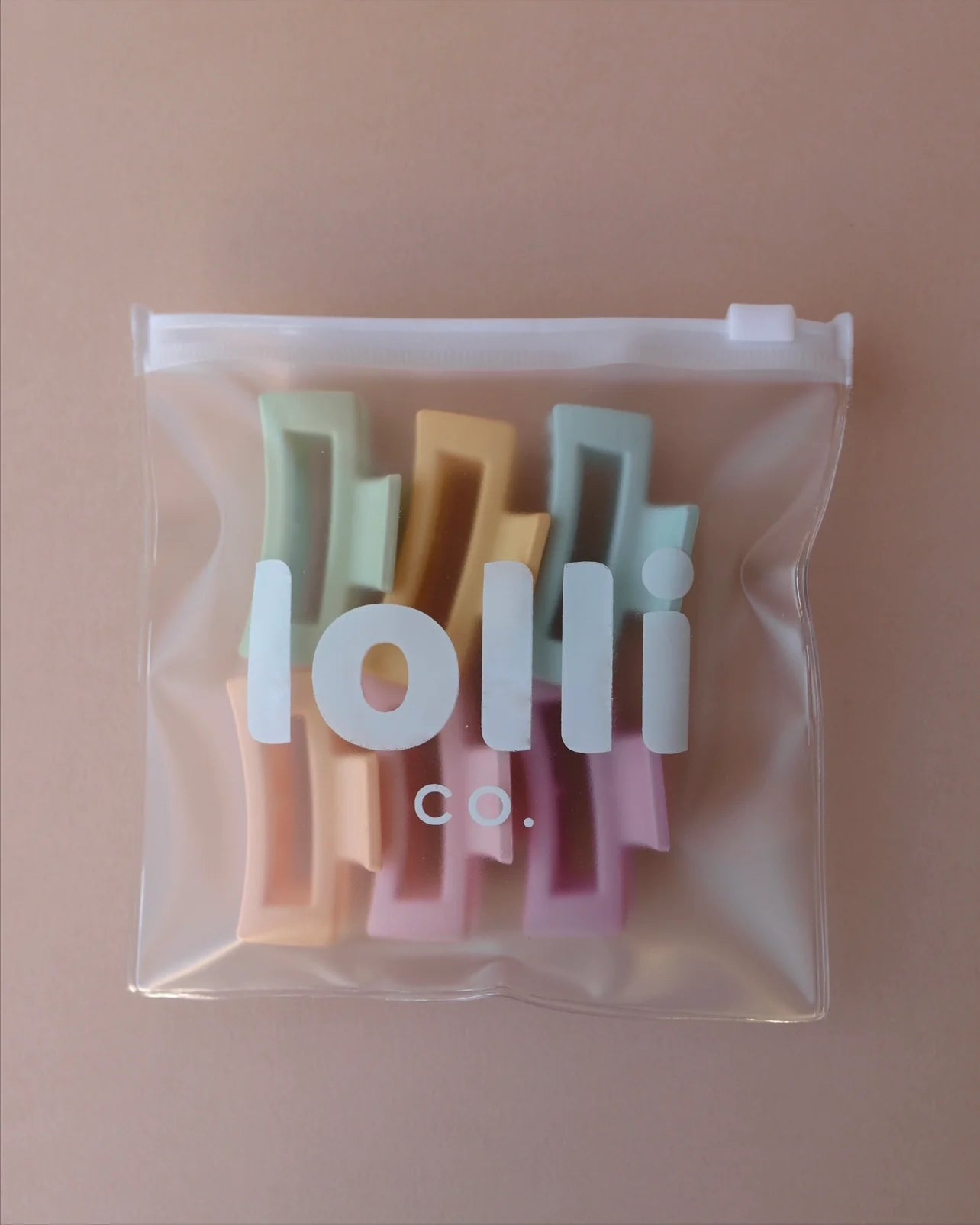 Rainbow Mini Claw Clips (Square) | Lolli Co.