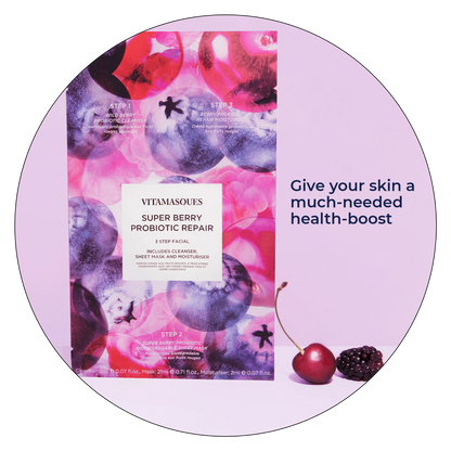 Super Berry Probiotic Repair Facial | Vitamasques