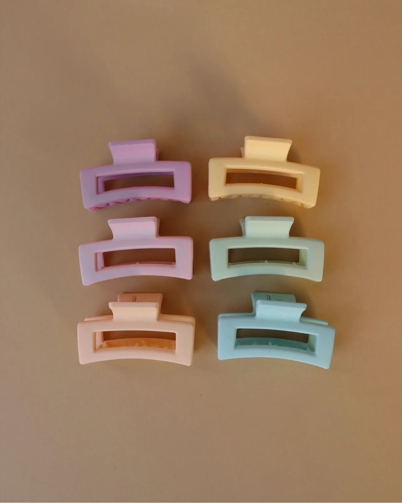 Rainbow Mini Claw Clips (Square) | Lolli Co.