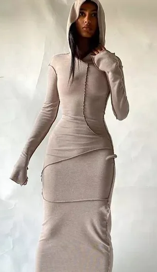 Vestido com capuz Fly Girl