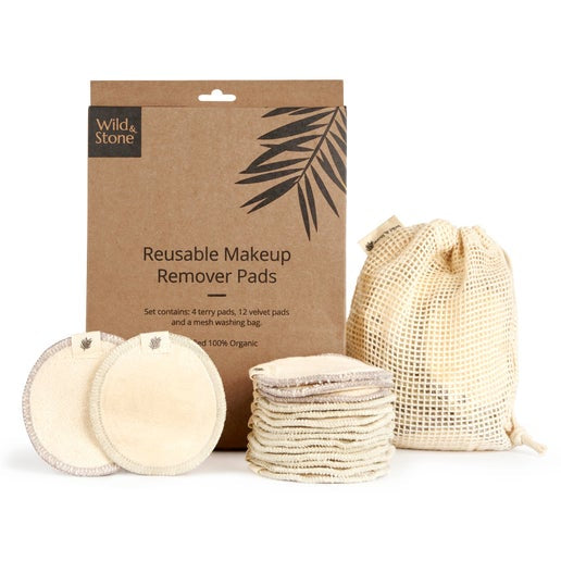 Reusable Makeup Remover Pads - Pack of 16 | Wild & Stone