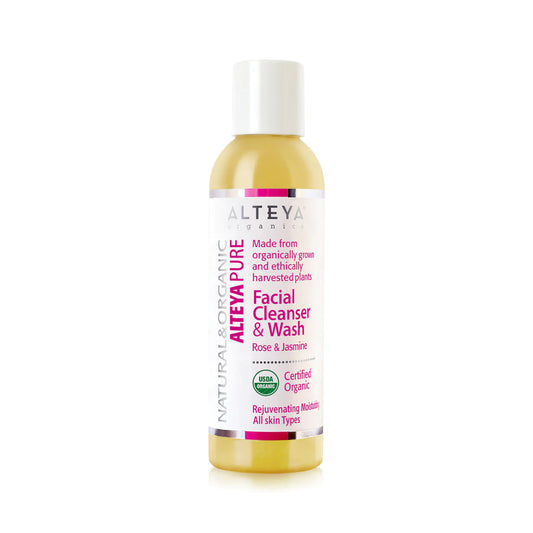 Organic Facial Cleanser & Wash - Rose & Jasmine | Alteya Organics