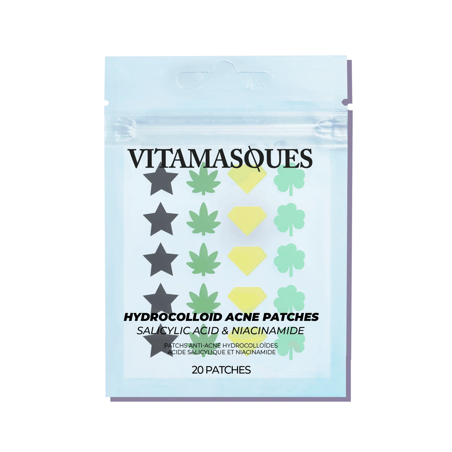 Hydrocolloid Acne Patches Salicylic & Niacinamide | Vitamasques