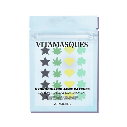 Hydrocolloid Acne Patches Salicylic & Niacinamide | Vitamasques