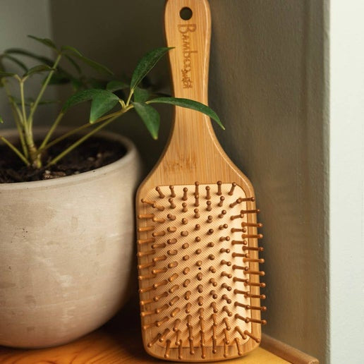 Bamboo Paddle Hairbrush - Square | Bamboo Switch