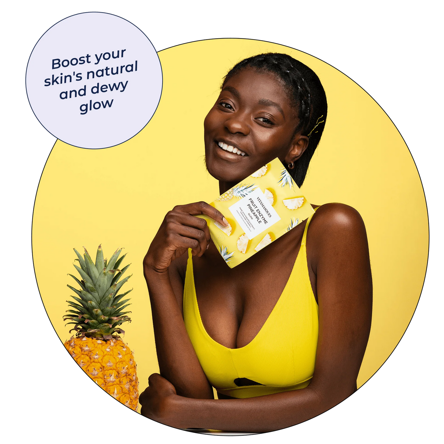 Pineapple Face Sheet Mask | Vitamasques