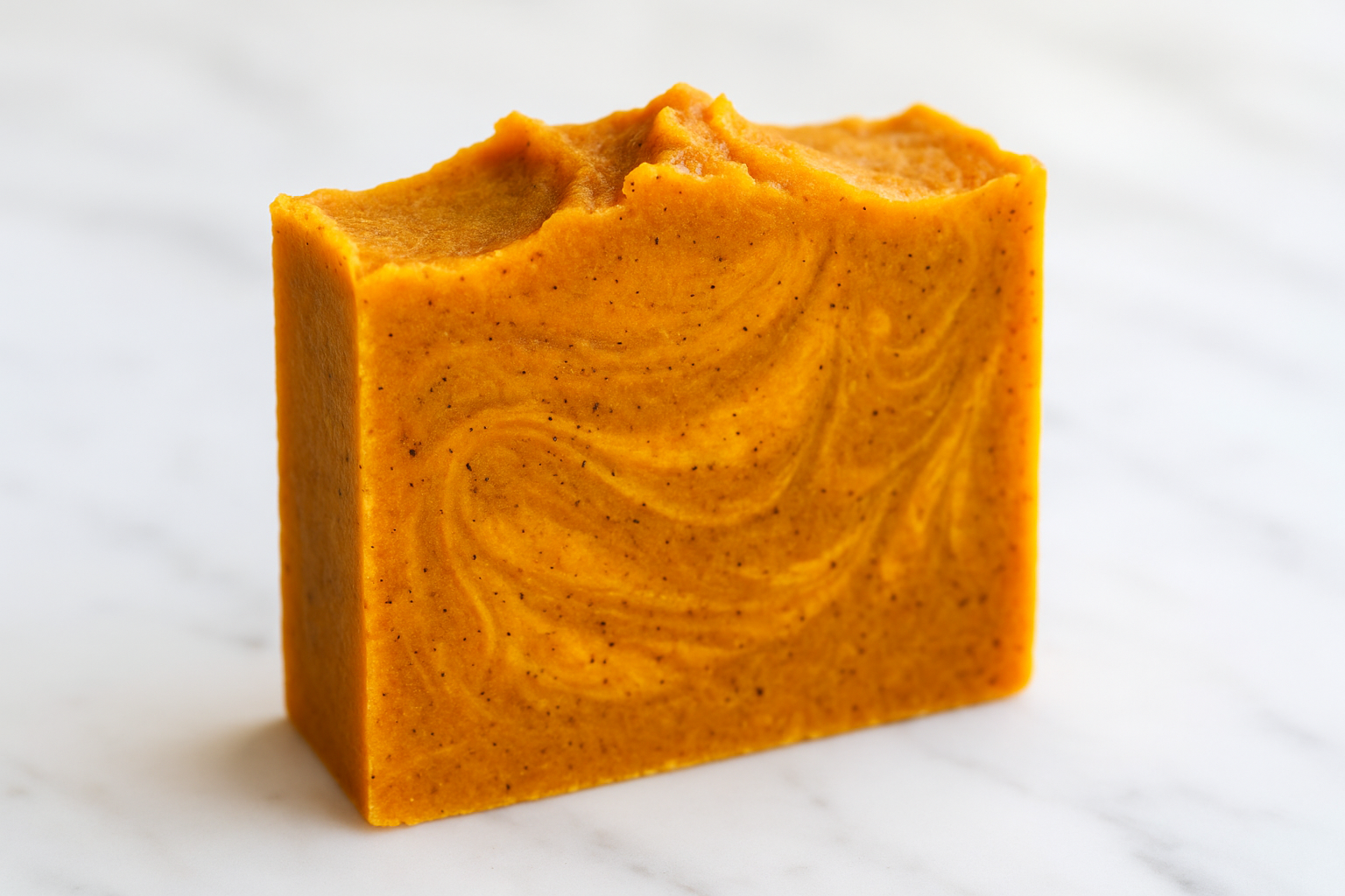 fresh cut turmeric soap